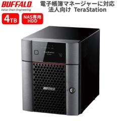 BUFFALO TeraStation �V�i TS3420DN0404 4�x�C NAS 4TB 2.5�M�K�r�b�g�C�[�T�l�b�g RAID5/6�Ή� �z�b�g�X���b�v�Ή� Linux ���� �l�b�g��