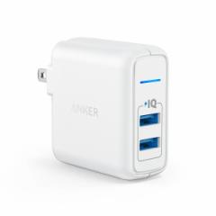Anker PowerPort 2 Elite (24W 2|[g USB[d)yPSEZpK PowerIQ ܂肽ݎvOz