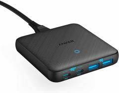 Anker PowerPort Atom III 63W Slim PD 充電器 4ポート USB-C 急速充電器 PPS規格対応 PowerIQ 3.0 (Gen2)搭載 GaN(窒素ガリウム)採用