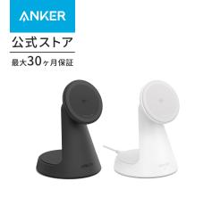 Anker MagGo Wireless Charger (2-in-1, Dock Stand) Qi2�Ή� �}�O�l�b�g�� 2-in-1 ���C�����X�[�d�X�e�[�V����/���C�����X�o��