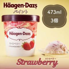 �A�C�X�N���[�� �M�t�g �v���[���g �n�[�Q���_�b�c �p�C���g 473ml � �X�g���x���[ 3�� �Z�b�g �l�ߍ��킹 �������� �X�C�[�c �̂��Ή�