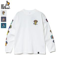 20%OFF / go slow caravan �S�[�X���[�L�����o�� / USA/C Hi!PSY!�L�m�R �����O�X���[�u TEE / 351903 / �J�b�g�\�[ / ����T�V���c / �R