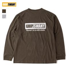 GRIP SWANY / BOX LOGO LONG SLEEVE TEE �{�b�N�X���S�����O�X���[�uTEE (GSC-77) (�O���b�v�X���j�[) (2024�t��) (�l�R�|�X�z��)
