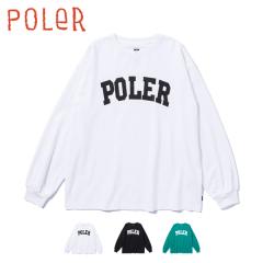 20%OFF / �|�[���[ POLeR / COLLEGE RELAX FIT L/S TEE / 243MCV0087 / T�V���c / ���� / ���ST / ���j�Z�b�N�X / 2024�H�~ / �l�R�|�X�z