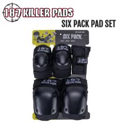 187 KILLER PADS大人 リストガード エルボー、ニーパッドヘルメット 187 KILLER PADS】187 キラーパッド SIX PACK プロテクター 大人