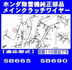 �z���_ ����@ SB665,SB690�p ���C���N���b�`���C���[[80048-775-023]
