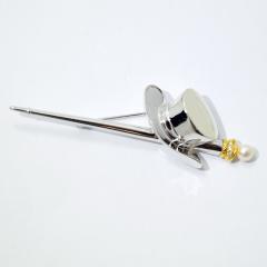 �~�L���g �u���[�` MIKIMOTO �n�b�g �_�C�������h ������^�� 4.6mm �A�R�� �p�[�� K18 SV �V���o�[ �V�i�d�グ ����