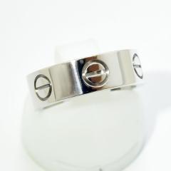 �J���e�B�G �����O ���u�����O Cartier �w�� K18WG 750 #47 ��7�� �V�i�d�グ ����