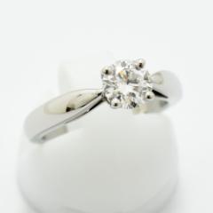 ���@���N���[�t���A�[�y�� �����O �{�k�[�� VanCleef&Arpels �w�� �_�C�������h PT950 #49 ��8.5�� �V�i�d�グ ����