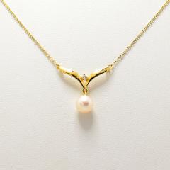 �~�L���g �l�b�N���X MIKIMOTO ������^�� 7.0mm �_�C�������h �A�R�� �p�[�� K18 �V�i�d�グ ����