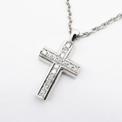 �u���K�� �l�b�N���X ���e���N���X BVLGARI �y���_���g �_�C�������h K18WG �V�i�d�グ ����