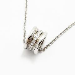 �u���K�� �l�b�N���X �r�[�[������ BVLGARI �y���_���g B.zero1 �_�C�������h K18WG �V�i�d�グ ����