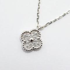 ���@���N���[�t���A�[�y�� �l�b�N���X �X�E�B�[�g�A���n���u�� VanCleef&Arpels �y���_���g �_�C�������h K18WG �V�i�d�グ ����