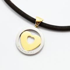 �u���K�� �`���[�J�[ �g���h �n�[�g BVLGARI �l�b�N���X �X�e�����X�X�`�[�� SS K18 �V�i�d�グ ����