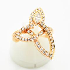 �n���[�E�B���X�g�� �����O �����[�N���X�^�[ HARRY WINSTON �w�� �_�C�������h K18PG 750 ��8.5�� �V�i�d�グ ����