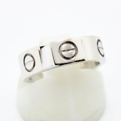 �J���e�B�G �����O ���u�����O Cartier �w�� K18WG 750 #49 ��8.5�� �V�i�d�グ ����