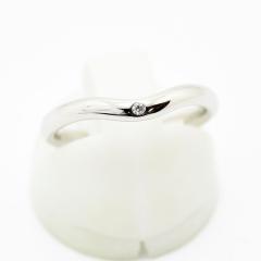 �e�B�t�@�j�[ �����O �J�[�u�h �o���h TIFFANY&Co. �w�� �y���b�e�B �_�C�������h PT950 ��7.5�� �V�i�d�グ ����