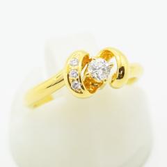 �^�T�L �����O TASAKI �c�� �_�C�������h 0.13 K18 ��5�� �V�i�d�グ ����