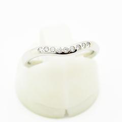 �e�B�t�@�j�[ �����O �J�[�u�h �o���h TIFFANY&Co. �w�� �y���b�e�B �_�C�������h PT950 ��6.5�� �V�i�d�グ ����