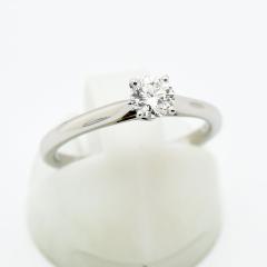 �J���e�B�G �����O �\���e�[�� Cartier �w�� �_�C�������h 0.31ct G VVS2 VG PT950 #49 ��9�� �V�i�d�グ ����