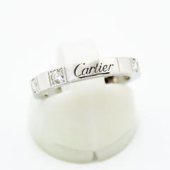 �J���e�B�G �����O ���j�G�[�� Cartier �w�� �n�[�t�_�C�� �_�C�������h K18WG 750 #48 ��8�� �V�i�d�グ ����