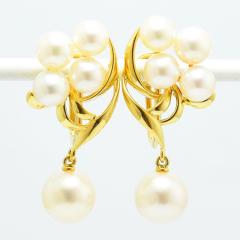 �~�L���g �C�������O MIKIMOTO ������^�� 5.0~7.6mm �A�R�� �p�[�� K18 �V�i�d�グ ����