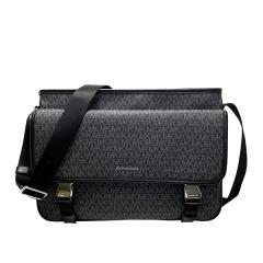 マイケルコース MICHAELKORS バッグ ショルダーバッグ メンズ アウトレット PVCコーティングキャンバス×レザー 37H0LCOC5B BLACK メンズ MMM マイケルコース MICHAELKORS バッグ ショルダーバッグ メンズ