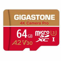 Gigastone 64GB }CNSDJ[h A2 V30 Ultra HD 4K rfI^ Gopro ANVJ X|[cJ 4KQ[ mF 95MB