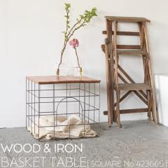 WOOD&IRON �o�X�P�b�g �e�[�u�� �X�N�G�A (No.423665)