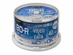 HIDISC HIDISC BD-R RۃfBA@^/f[^p 6{ 25GB zCgChv^u XshP[X 40