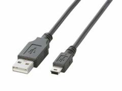 ELECOM GR U2C-M05BK USB2.0P[u A-miniB^Cv/0.5m(ubN)