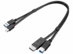 Lenovo m{ ThinkStation Mini-DisplayPort/USB Type-A3.0 - DisplayPort/USB Type-B3.0 ϊA_v^[ 4X91D11453