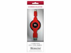 GA[WFC NISSAN CZXi GT-R CHARGE & SYNC USB REEL CABLE FOR IPHONE RED NRMUJ-RRD