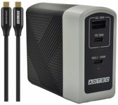 ADTEC AhebN 140W PD3.1[d eMarker240W Type-CP[ut 3|[g APD-A140AC2-wC24-BK ubN