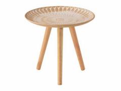 東谷 あづまや 木製 トレーテーブル Mサイズ 直径40cm LFS-191B おしゃれ かわいい サイドテーブル モロッコ風