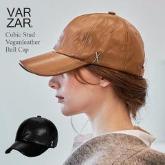 VARZAR �o�U�[�� �؍� �X�q �L���b�v [ Cubic Stud Veganleather Ball Cap �X�^�b�Y 1570 1571 ] �[�� ���B�[�K�����U�[ �u�����h ������