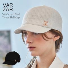 VARZAR �o�U�[�� �؍� �X�q �L���b�v [ Curved Stud Tweed Ball Cap �X�^�b�Y 1580 1581 ] �[�� �c�C�[�h �u�����h ������� ������� ��