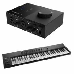 Native Instruments KOMPLETE AUDIO 2 I[fBIC^[tFCX + KOMPLETE KONTROL A61 MIDIL[{[h