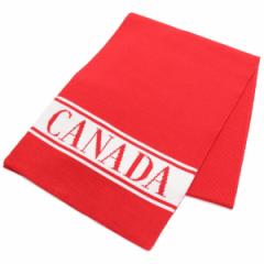 yψZ[zJi_O[X CANADA GOOSE KIDS MERINO LOGO SCARF LbY }t[ 6955K 11 RED bhn bos-16 warm-01  kb-01 colo-