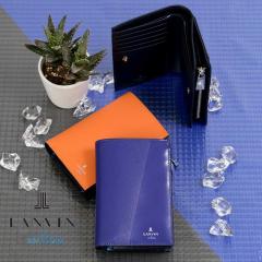 LANVIN en Bleu ��܂���z �~�h���E�H���b�g �����o�� �I�� �u���[ �p�[�V���� �c�^ ���z ��܂� �����Y ���f�B�[�X �{�v ���U�[ �j