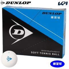 DUNLOP SOFTTENNIS BALL�i�_�����b�v �\�t�g�e�j�X�{�[���j���K�� 1�_�[�X�i12���j ��e�j�X�{�[��