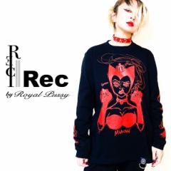 Rec by Royal Pussy / bN oC CvbV[uROYAL CAT WOMAN TEE BLACKvTVc  T  ubN  bh v