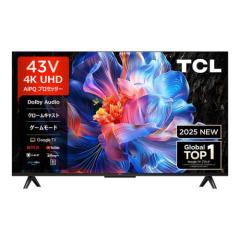 ter 4K HDR TV P6KV[Y 43V^ TCL 43P6K