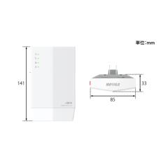 Wi-Fi���p�@ 11ax 2401+573Mbps AirStation �z���C�g �o�b�t�@���[ WEX-3000AX4/D