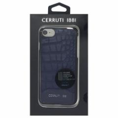 CERRUTI Crocodile Print Leather - Hard Case - Navy CEHCP7MCNA