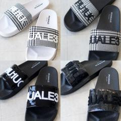 �y���K�㗝�X���i�z1PIU1UGUALE3 RELAX �E�m�s���E�m�E�O�@�[���g�� �����b�N�X GLEN CHECK SANDALS / �O�����`�F�b�N BLACK SANDALS / 