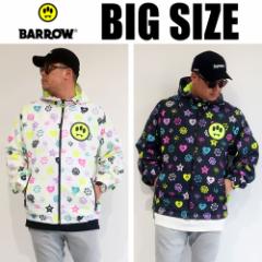 BARROW oE graphic print nylon hoodie OtBbN iC vg p[J[ Y ubN zCg 031194