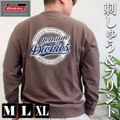 GENUINE Dickies �f�B�b�L�[�Y ���� �e�ؑ� �N���[�g���[�i�[ �����Y �h���イ���v�����g �X�E�F�b�g �ؑփf�U�C�� M L XL �N���[�l�b�N 