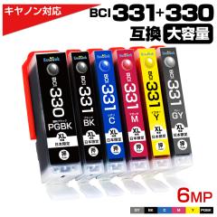 BCI-331XL+330XL / 6MP ݊CNJ[gbW ݊CN 痿ubN canon e BCI-330PGBK BCI-331BK BCI-331C BCI-331M BCI-33