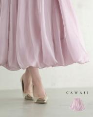新作6月27日 まあるいピーチグロウバルーンスカート cawaii w61219ps S~3L対応 軽量 大人女子 体型カバー ピンク 春 夏 おでかけ 旅行 女